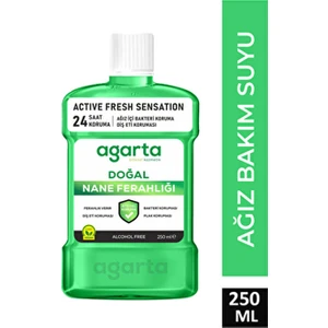 Ağız Bakım Suyu Alkolsüz Ferah Nefes 250 ml Doğal Nane Ferahlığı