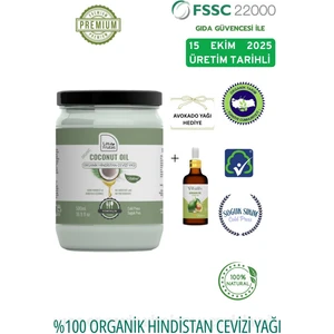 Las Frutas Yemeklik Hindistan Cevizi Yağı 500ML Doğal & Soğuk Sıkım