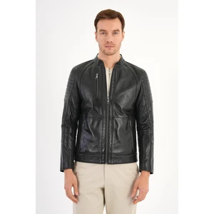 Frank Siyah Deri Mont