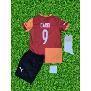 25/26 Sezonu Icard'i Galatasarây. Çocuk Taraftar Forması Çorap ve Bileklik Hediyeli