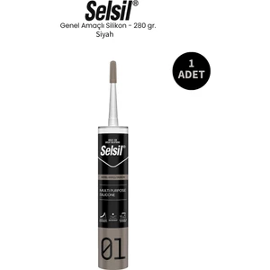 Genel Amaçlı Siyah Silikon 280 Gr.