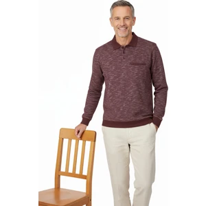 Erkek Kışlık Polo Yaka Kazak Pamuklu Örme Klasik Kırçıllı Selanik Düğmeli Fleto Cepli Rahat