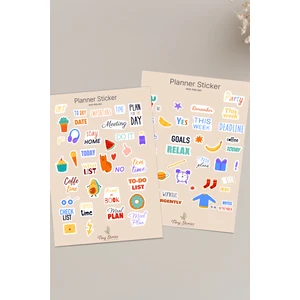 Planlayıcı Sticker Set - 2 Sayfa