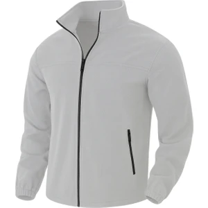 Genıus Store Erkek Polar Bato Yaka Tam Fermuarlı cepli polar Bato-Polar