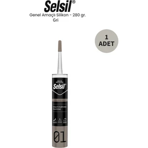 Genel Amaçlı Gri Silikon 280 Gr.