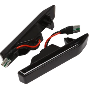 Araba Dinamik Fender Dönüş Sinyal LED Işık Yan Işaretleyici Bmw X5 E53 2000-2005 E36 1997 Siyah Füme (Yurt Dışından)