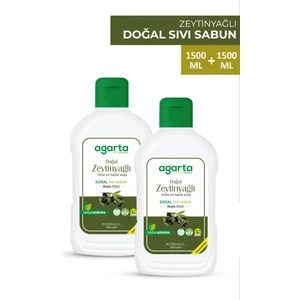 2 Li Set Sıvı Sabun Zeytinyağlı 1500 ml