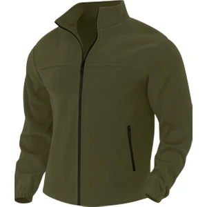 Genıus Store Erkek Polar Bato Yaka Tam Fermuarlı cepli polar Bato-Polar