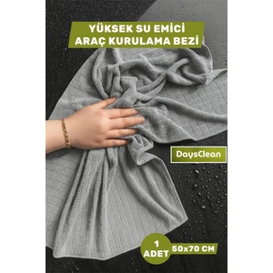 50X70 Mikrofiber Araç Kurulama Bezi | Araba Temizleme Silme Bezi | Yüksek Su Emici | İz/Leke Bırakmaz