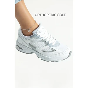 Kadın Beyaz Spor Ayakkabı Günlük Rahat Air Taban Sneaker N110