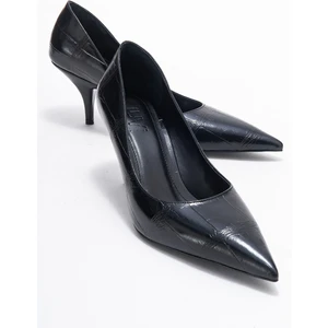 Marcus Siyah Baskı Kadın Topuklu Ayakkabı