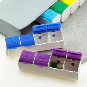 4 bölmeli ılaç kutusu magnet özellikli