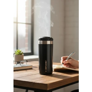 Paslanmaz Çelik Termos Siyah/krem 350ML