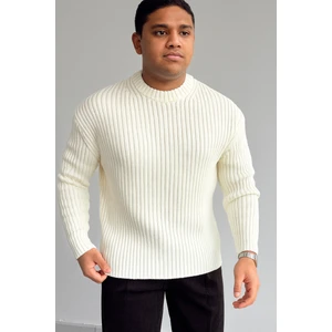 Erkek-Bisiklet Yaka-Fitilli-Kazak