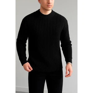 Erkek-Bisiklet Yaka-Fitilli-Kazak