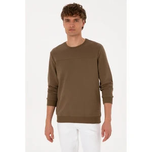 U.s. Polo Assn. Erkek Haki Sweatshirt 50315455-VR027