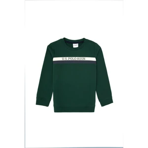 U.s. Polo Assn. Erkek Çocuk Koyu Yeşil Sweatshirt 50313994-VR079