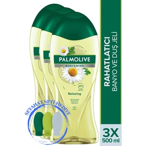 Body & Mind Papatya Özü Ve Doğal Yağ Ile Banyo Ve Duş Jeli 500 ml X 3 Adet + Seyahat Kiti Hediye