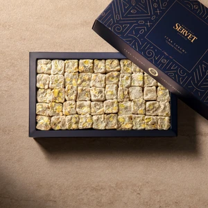 Bercekız Servet Şekerleme Antep Fıstıklı Çifte Kavrulmuş Lokum 500 gr