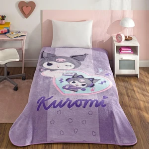 Lisanslı Kuromi Fun Tek Kişilik Battaniye