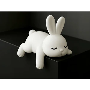 SH Hobi Sevimli Uyuyan Tavşan Torpido Süsü Torpido Aksesuar – Özel Tasarım - Lazy Edge Beasts Figürü