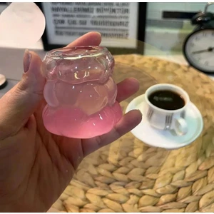 6’lı Kahve Yanı Üzüm Bardak Seti Bubble Bardak Bulut Bardak Sunum Bardağı 80 ml