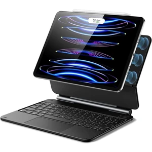 Apple iPad Air 11 M3 (2025) Rebound Magnetic Aydınlatmalı Klavyeli Kılıf A3266 A3267