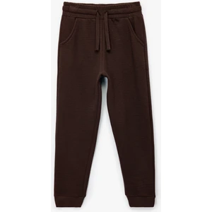 Pamuklu Şardonlu Cep Detaylı Basic Jogger Eşofman Altı