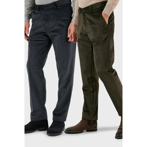 Normal Bel Regular Fit Düz Paça 2'li Paket Kadife Pantolon Erkek Kadife Pantolon 645MERLINS2