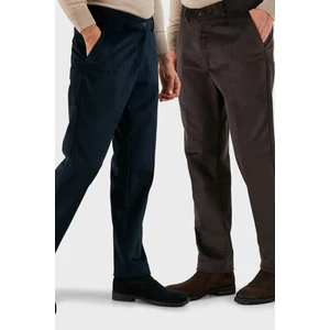 Normal Bel Regular Fit Düz Paça 2'li Paket Kadife Pantolon Erkek Kadife Pantolon 645MERLINS2