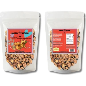 Bambam Natural %100 Doğal Dana Akciğer Küp 1x1 cm 250GR  Köpek Ödül ve Eğitim Maması – Katkısız, Koruyucusuz, Yüksek Proteinli Doğal Çiğneme Atıştırmalığıı
