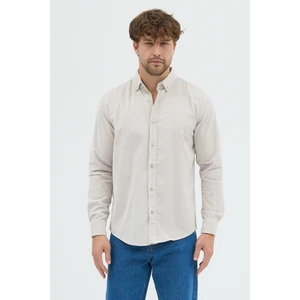 Erkek Relax Fit Kadife Uzun Kollu Gömlek