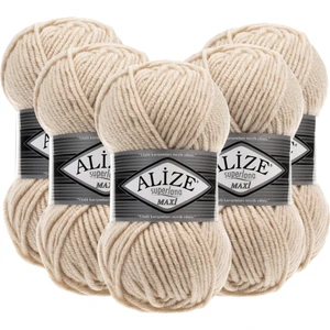 Süperlana Maxi Yünlü Örgü Iplği/kalın Chunky Iplik/el Örgü İPI/ 310 Bal