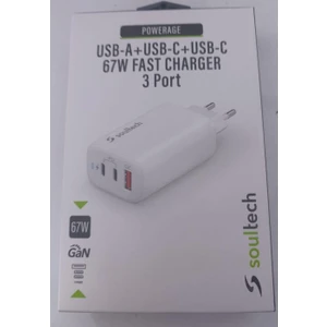 Usb-A+Usb-C+Usb-C 67W Fast Charger 3 Port