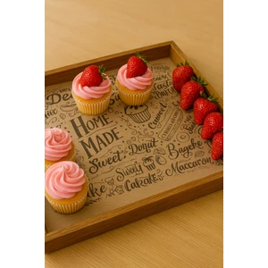 Tugce Shopping 50 Adet Sunum Kağıdı Kendinden Desenli Sofra Gazete Özel Desen Vintage Gazete Yağlı Kağıt