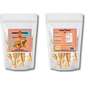 Bambam Natural %100 Doğal Kurutulmuş Tavuk Ayağı Köpek Ödül Maması 250G | Katkısız, Tahılsız, Glukozamin ve Protein Kaynağı | Diş ve Eklem Sağlığını Destekleyen Doğal Çiğneme Atıştırmalığı