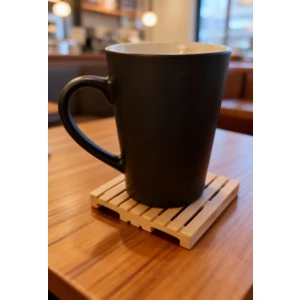 Mini Ahşap Palet Bardak Altlığı - Kahve Altlığı | Dekoratif Retro Tasarım