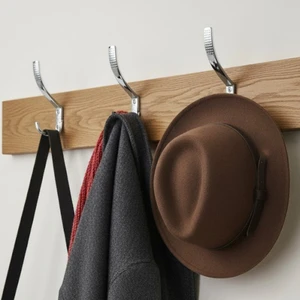 Can Metal Uzun Noktalı Metal Askı Şık Portmanto Askılık Dolap Mobilya Askısı (Vidalar Dahil)