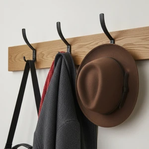 Can Metal Uzun Noktalı Metal Askı Şık Portmanto Askılık Dolap Mobilya Askısı (Vidalar Dahil)