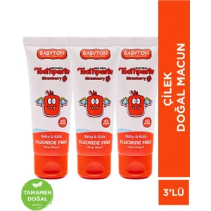 Çilek Doğal Macun 3'lü Set 50 gr