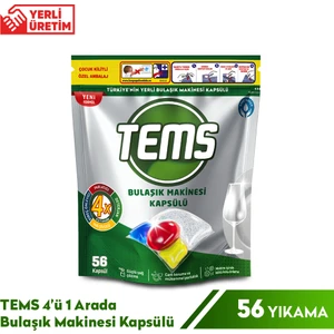 4 Etkili Bulaşık Makinesi Kapsülü 56'lı 56 Yıkama