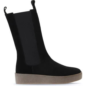 Bueno Shoes Siyah Süet Kadın Düz Bot 01WT3004 01WT3004