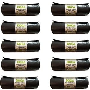 Çöp Poşeti Siyah Jumbo Boy 10'lu - 80 x 110 cm