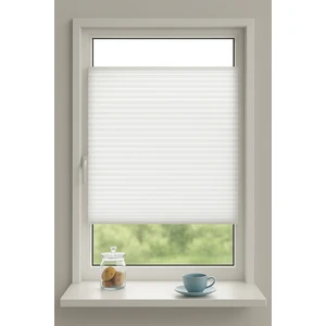 Mahra Shop Beyaz Katlanabilir Plise Perde, Cam Balkon Perdeleri, Ofis Perdeleri, Pvc Pencere Perdeleri