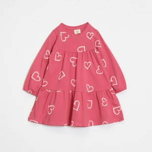 Ozzy Kids Kız Çocuk Kalp Desenli Elbise