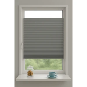 Mahra Shop Gri Katlanabilir Plise Perde, Cam Balkon Perdeleri, Ofis Perdeleri, Pvc Pencere Perdeleri