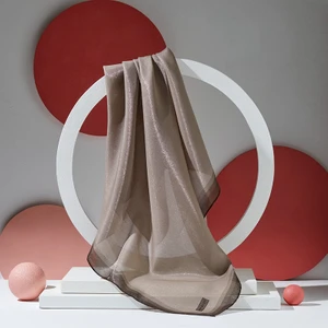 Çizgili Kehribar Eşarp