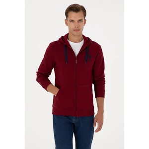 U.s. Polo Assn. Erkek Bordo Hırka (Örme) 50307765-VR014