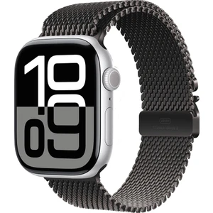 Apple Watch 10 46MM Titanweave 100 Rahat Konforlu Titanyum Hasır Kordon