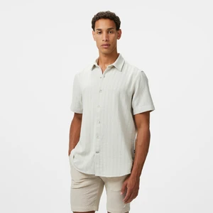 Erkek Bej Classic Fit Gömlek